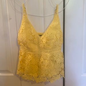 abercrombie and fitch yellow tank!!